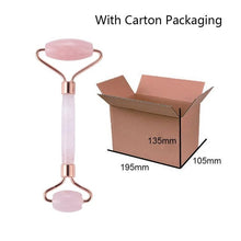 Load image into Gallery viewer, Rose Quartz Face Massage Roller