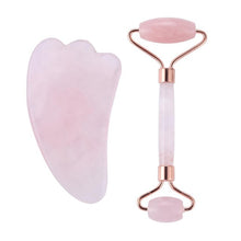 Load image into Gallery viewer, Rose Quartz Face Massage Roller